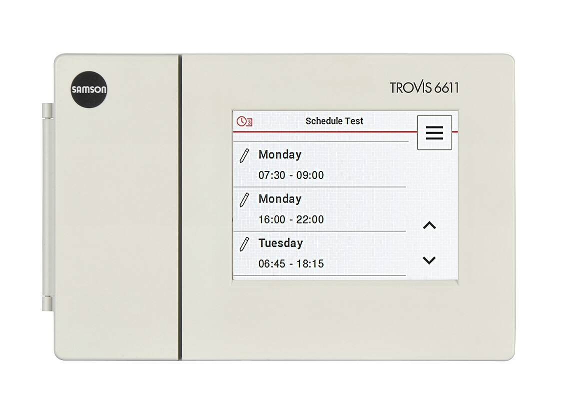 Time program SAMSON TROVIS 6611-2