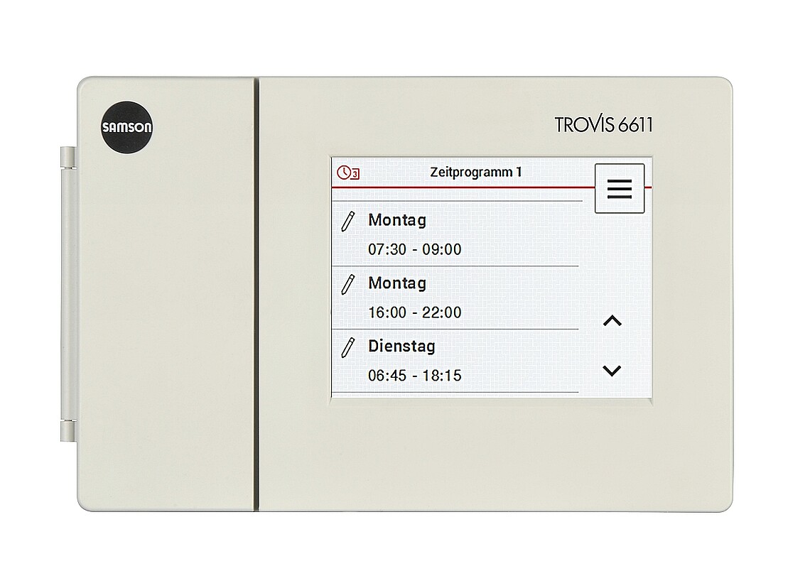 Zeitprogramm TROVIS 6611-2 von SAMSON