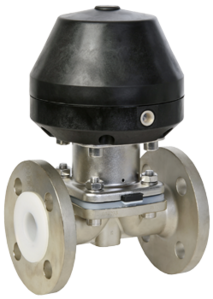 Diaphragm valve with actuator (PFA) by SAMSON SED