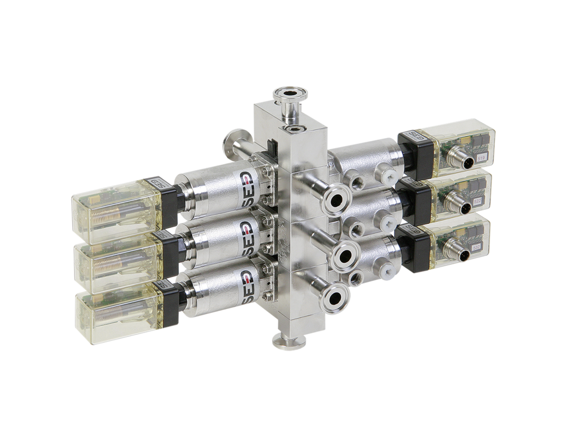 Bloc de vannes à voies multiples de SAMSON SED