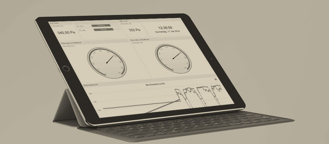 Screebshot Measured variable monitoring with SAM DIGITAL