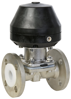 Diaphragm valve with actuator (PFA) by SAMSON SED